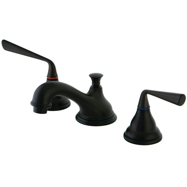 KS5565ZL 8-Inch Widespread Bathroom Faucet with Brass Pop-Up, Silver Sage, Mfr#: KS5565ZL